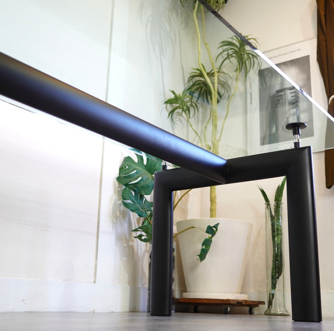 カッシーナ / Cassina 6 TABLE TUBE D’AVION LC6テーブル ガラス ダイニングテーブル ル・コルビュジェ