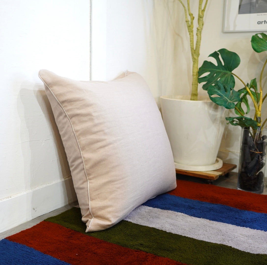 羽毛100% 大きなクッション 75×75 リサイクルダウン&フェザー 羽毛布団から再生100%リサイクル