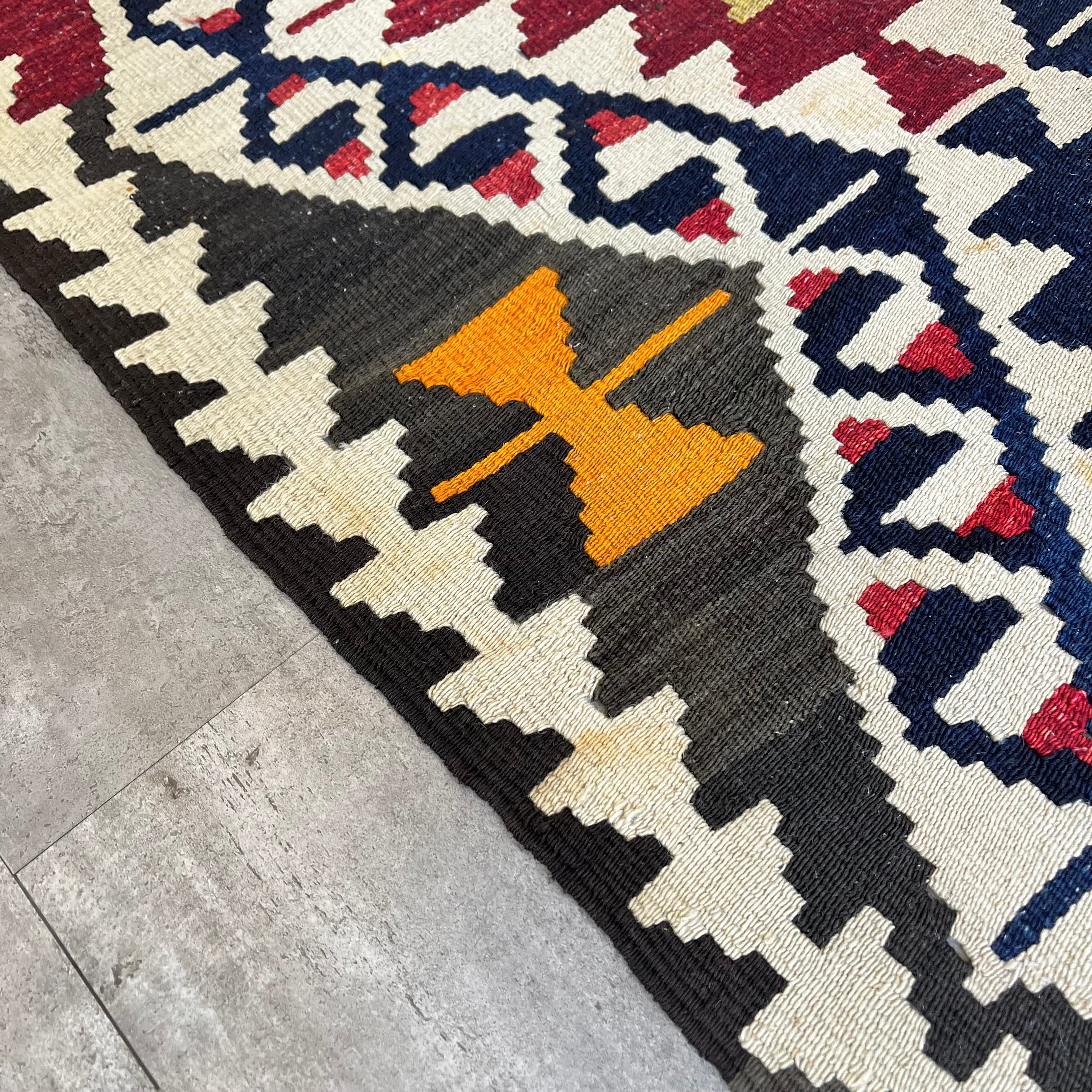 オールドキリム キリムラグ トルコ絨毯 手織り ヴィンテージ