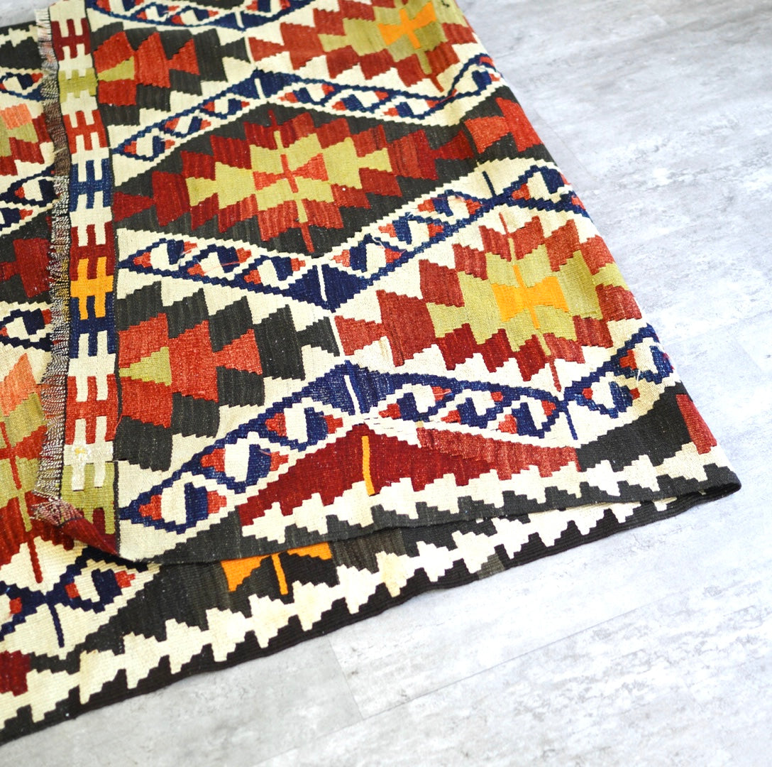 オールドキリム キリムラグ トルコ絨毯 手織り ヴィンテージ