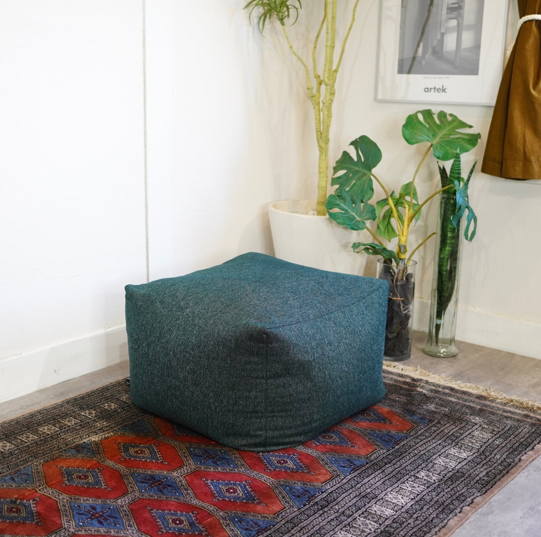 ヘイ / HAY POUF フロアクッション デンマーク 中古 ブルー オットマン 
