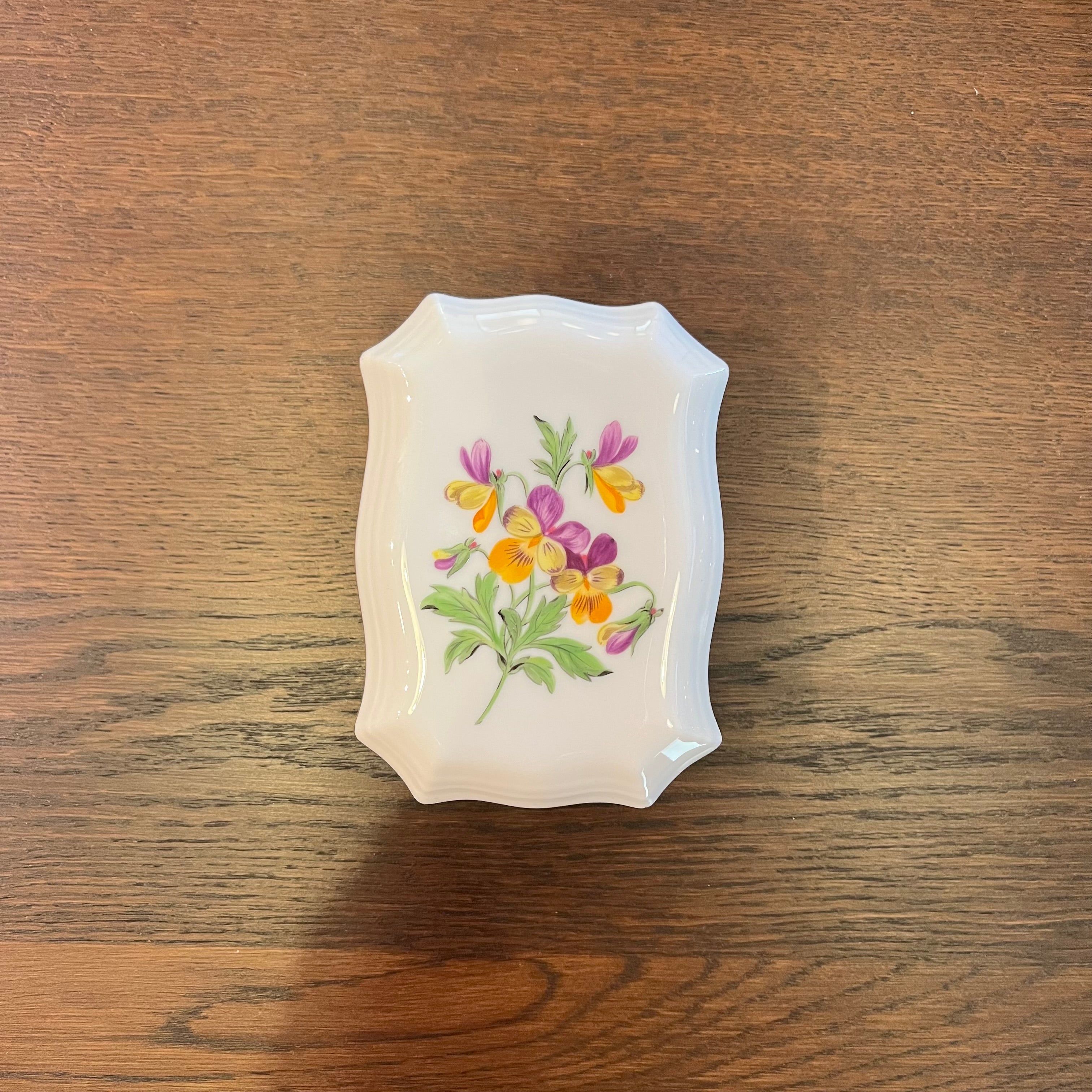 マイセン / Meissen 小物入れ スミレ 花