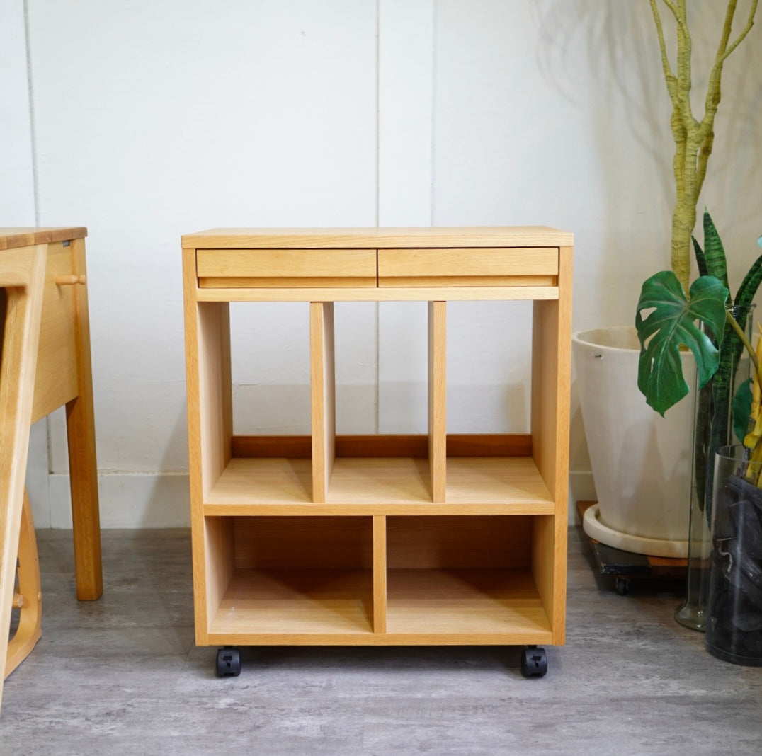 カリモク家具 ピュアナチュール / Pure nature デスクセット チェア ワゴン 棚 オーク
