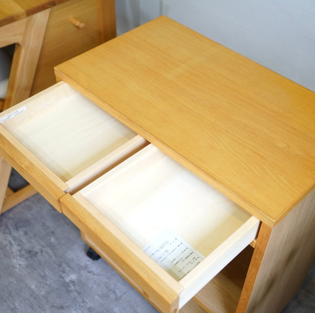 カリモク家具 ピュアナチュール / Pure nature デスクセット チェア ワゴン 棚 オーク