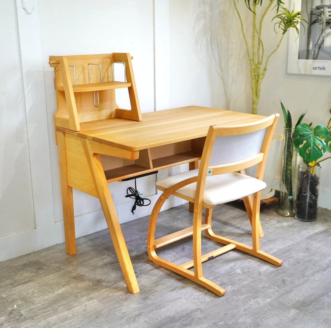 カリモク家具 ピュアナチュール / Pure nature デスクセット チェア ワゴン 棚 オーク