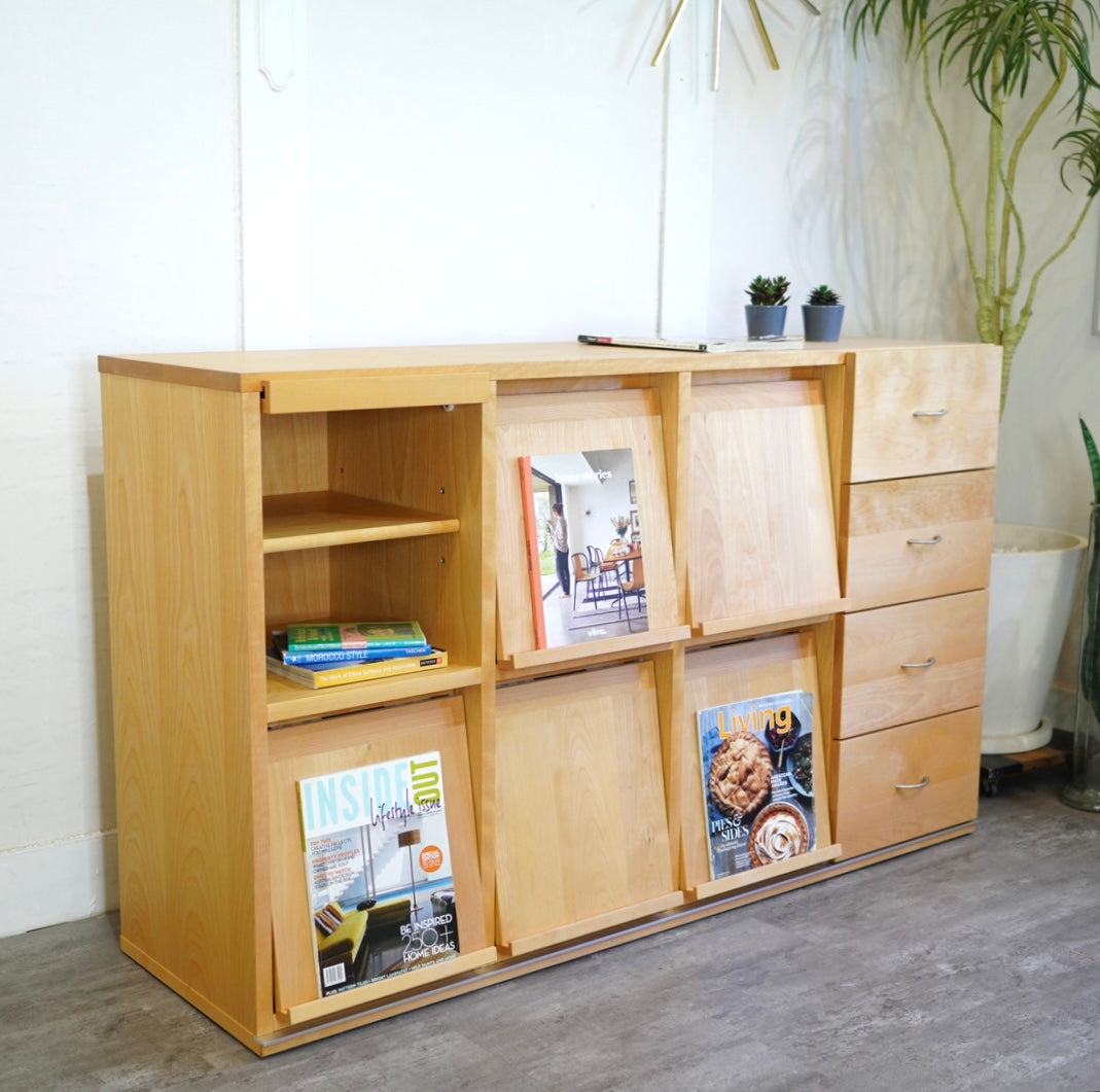 シャルドネ / CHARDONNAY フラップサイドボード マガジンラック 3列2段 ブックシェルフ