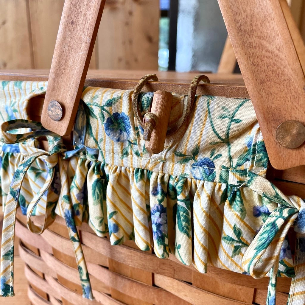 ロンガバーガー/Longaberger バスケット【4】 蓋付きかご ヴィンテージ カントリー