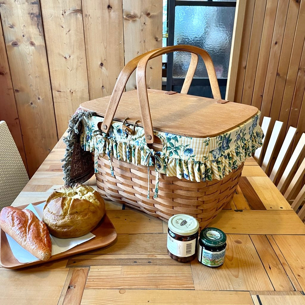 ロンガバーガー/Longaberger バスケット【4】 蓋付きかご ヴィンテージ カントリー