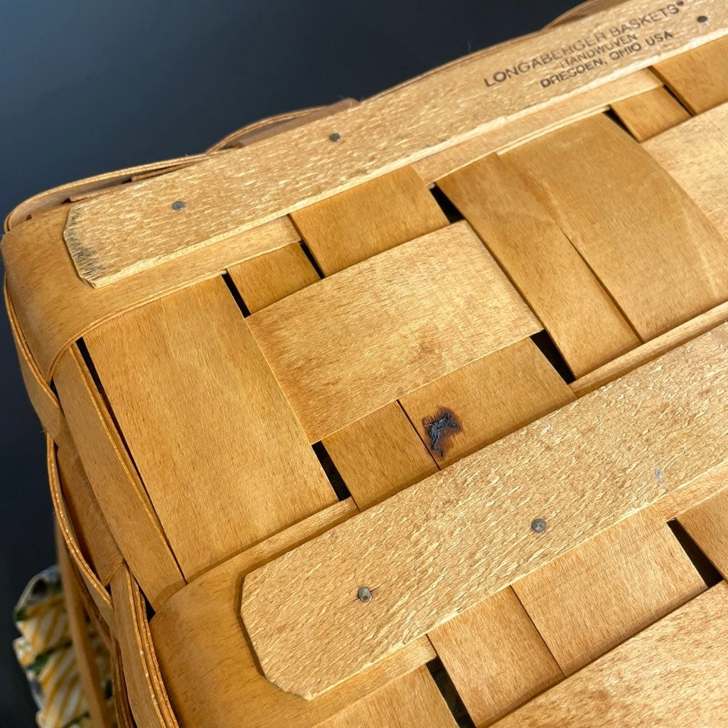 ロンガバーガー/Longaberger バスケット【4】 蓋付きかご ヴィンテージ カントリー