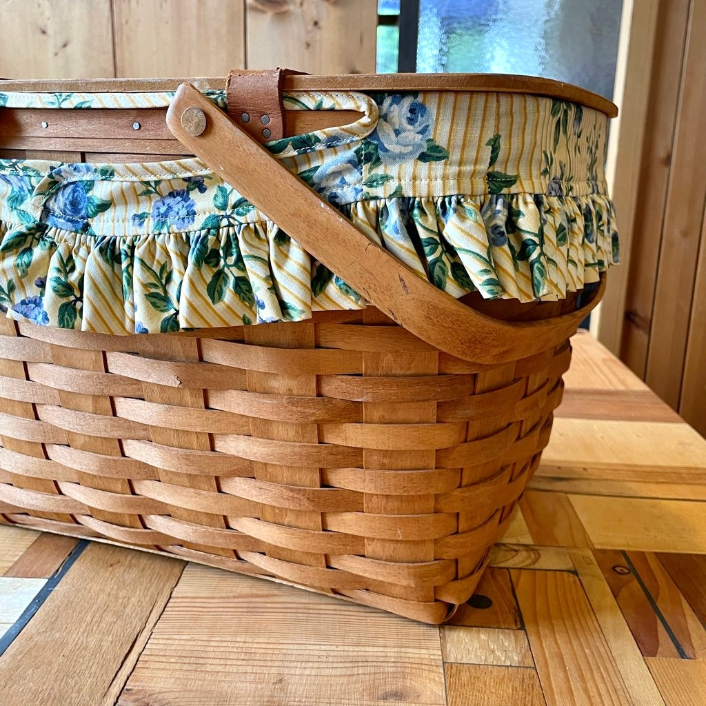 ロンガバーガー/Longaberger バスケット【4】 蓋付きかご ヴィンテージ カントリー