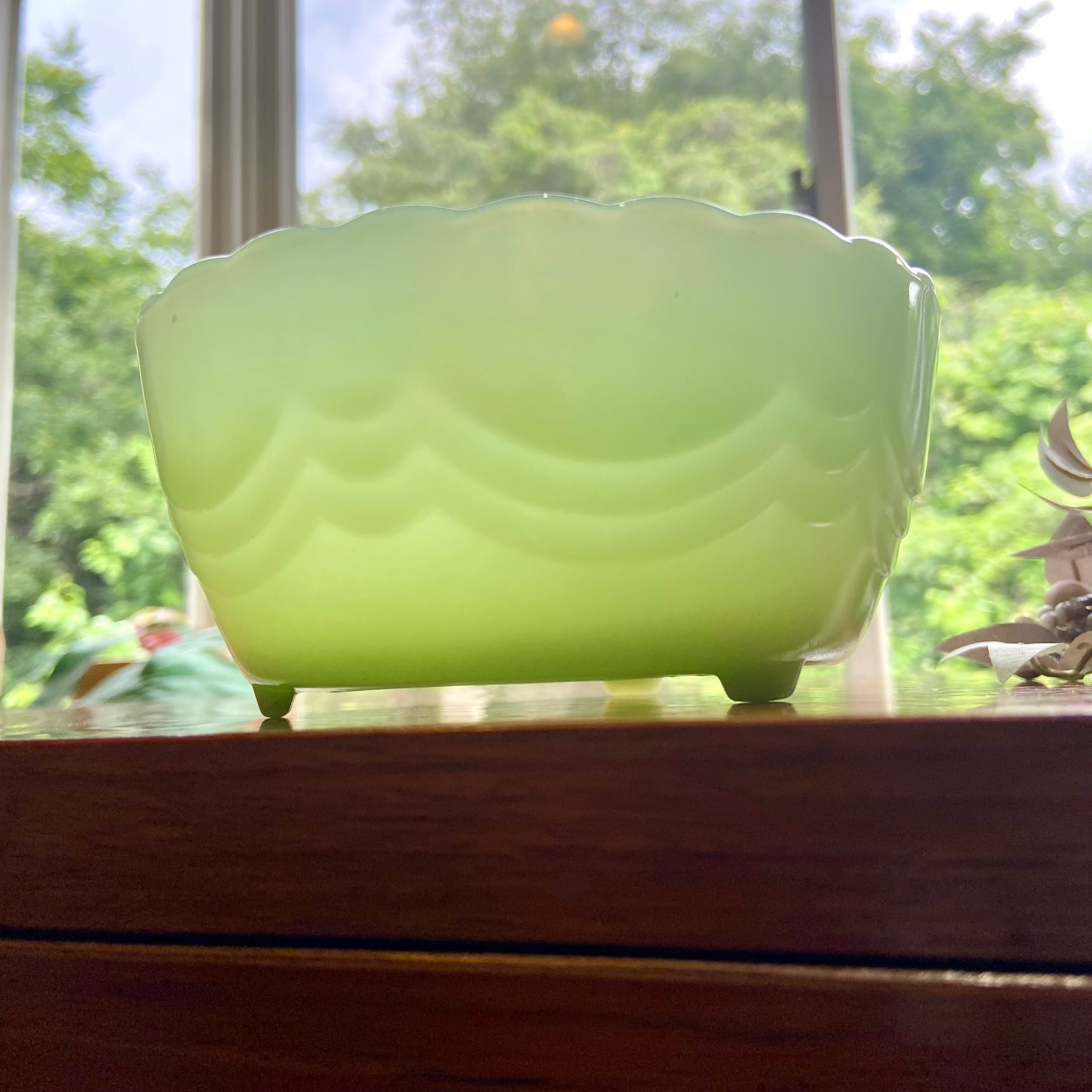 ファイヤーキング / Fire-King ジェダイ フッテッドボウル バルブボウル ヴィンテージ