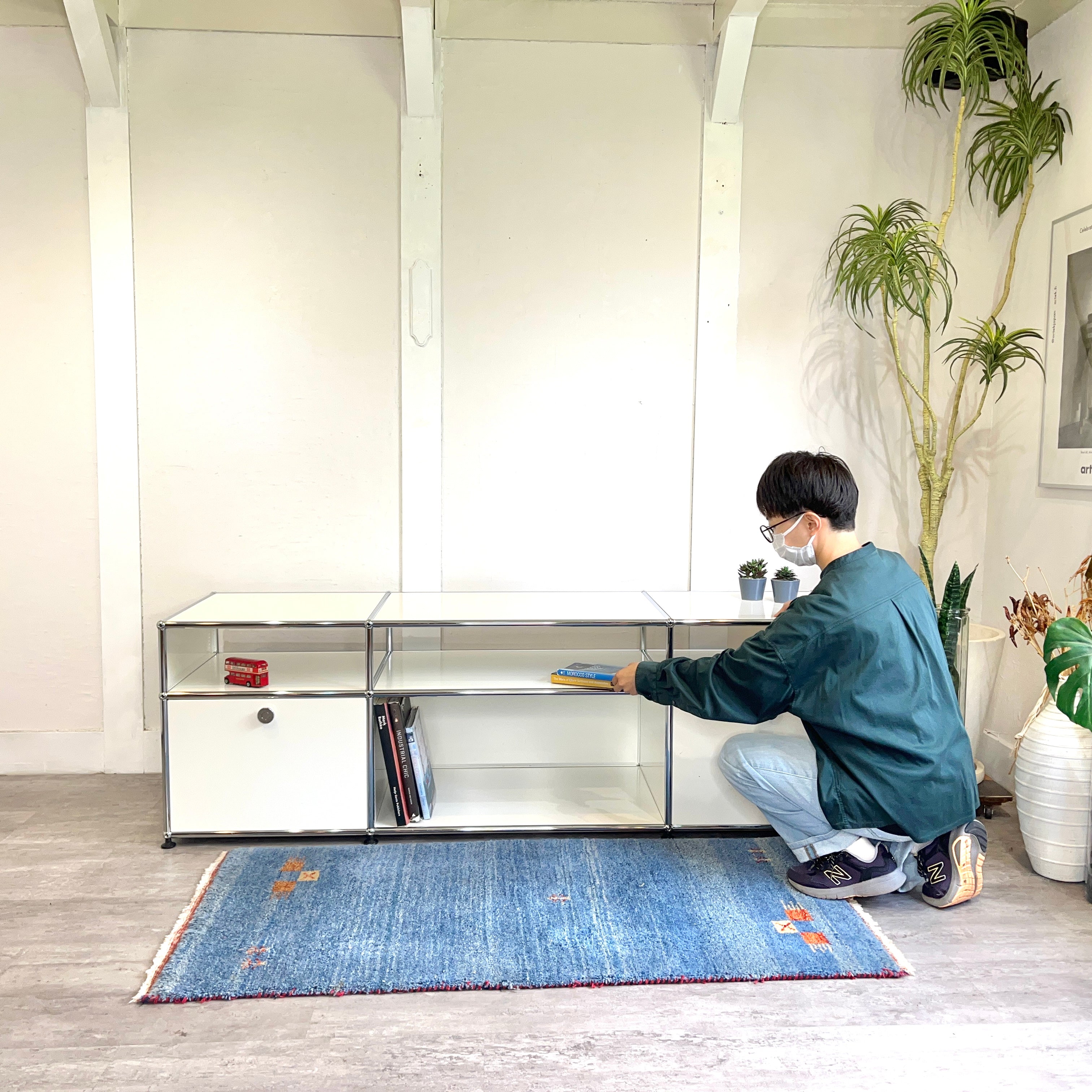 USMハラー / USM Haller モジュラーキャビネット オープンシェルフ 3列2段 本棚