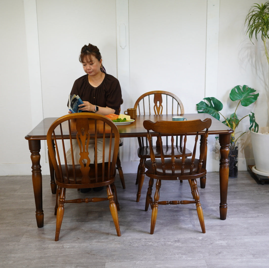 飛騨産業 / HIDA 穂高 ダイニングテーブル ろくろ脚