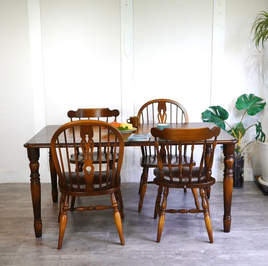 飛騨産業 / HIDA 穂高 ダイニングテーブル ろくろ脚