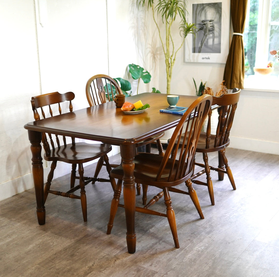 飛騨産業 / HIDA 穂高 ダイニングテーブル ろくろ脚