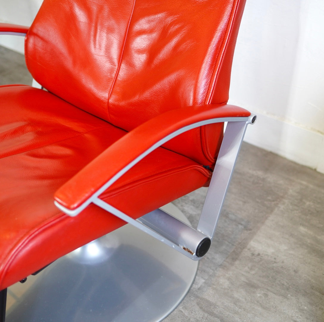 ケベ / KEBE リクライニングチェア フットレスト付 デンマーク