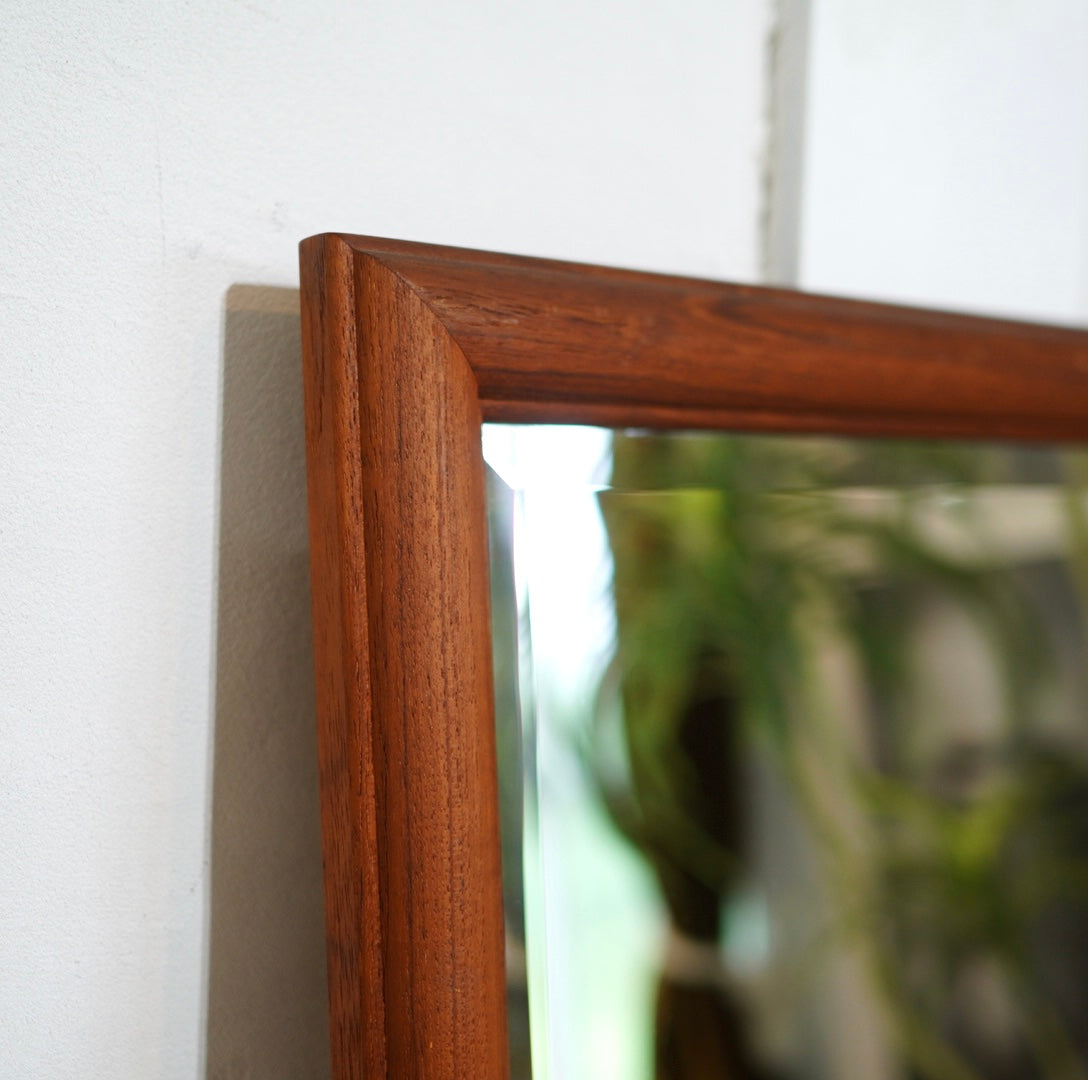 チークフレーム ヴィンテージミラー 鏡 姿見 150cm