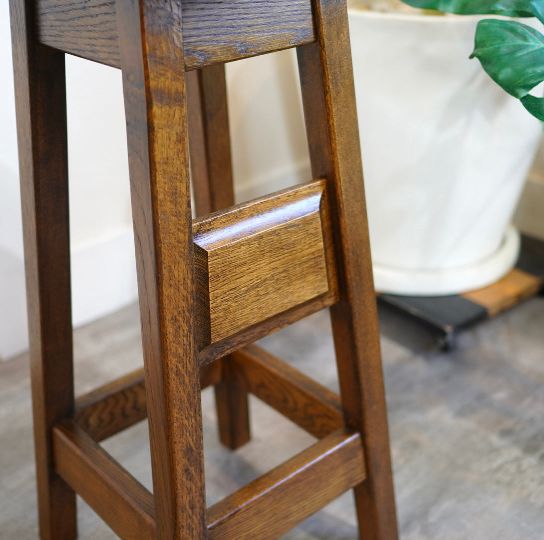 ナラ材 カウンタースツール ハイスツール