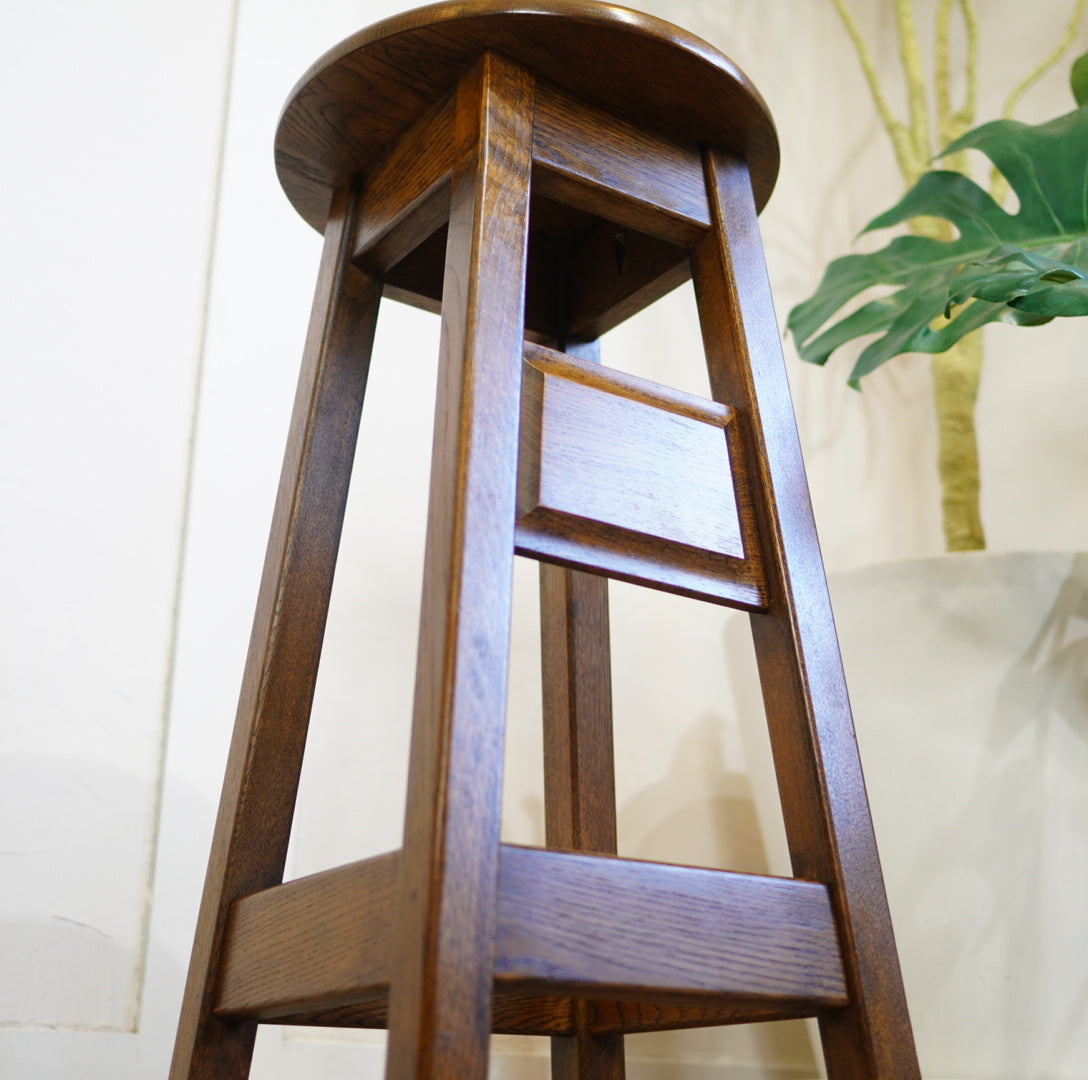 ナラ材 カウンタースツール ハイスツール