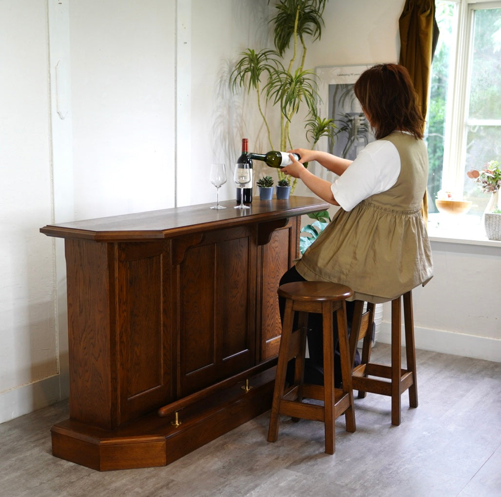 ナラ材 カウンタースツール ハイスツール