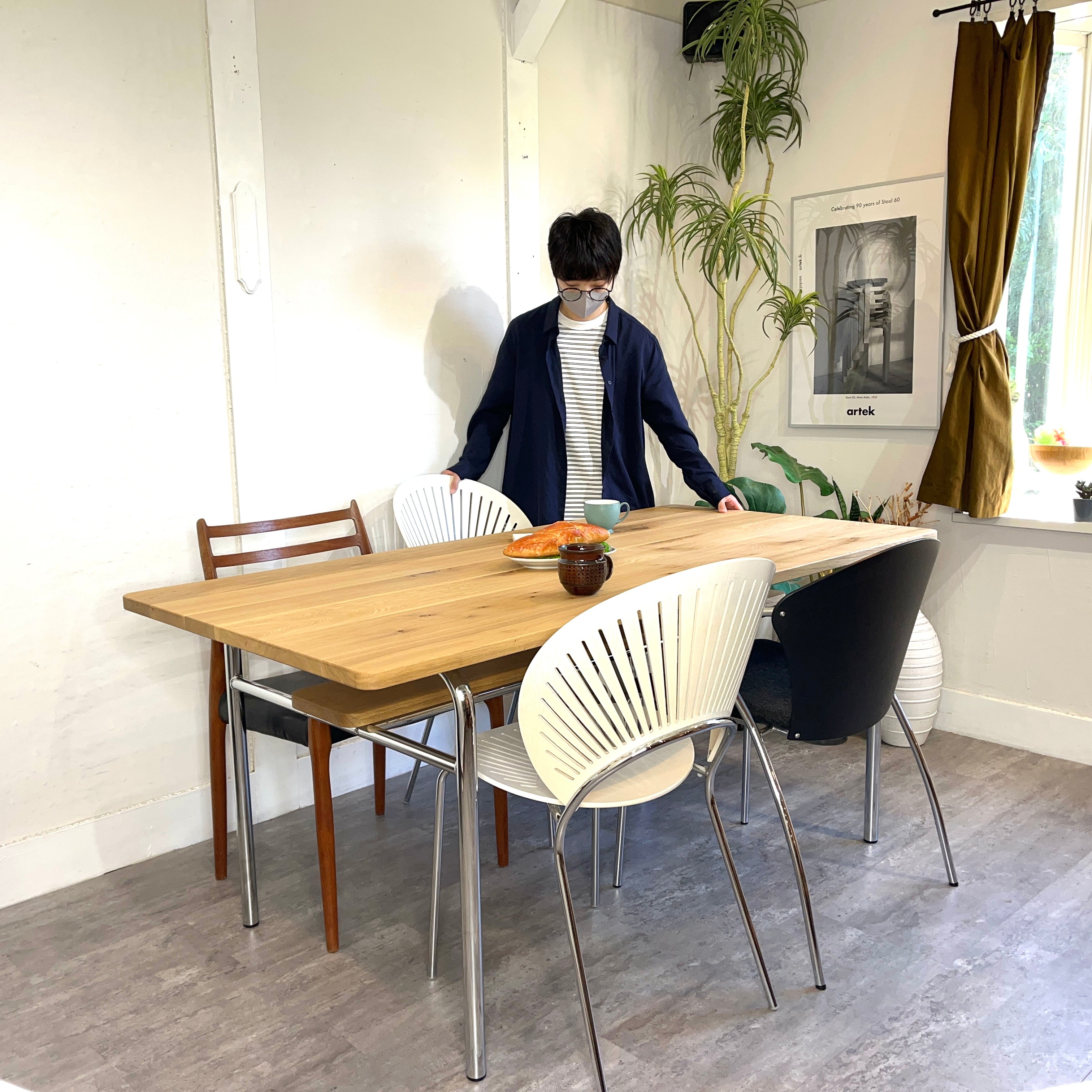 イノベーター / innovator 213 ダイニングテーブル 160 ナラ無垢材 北欧