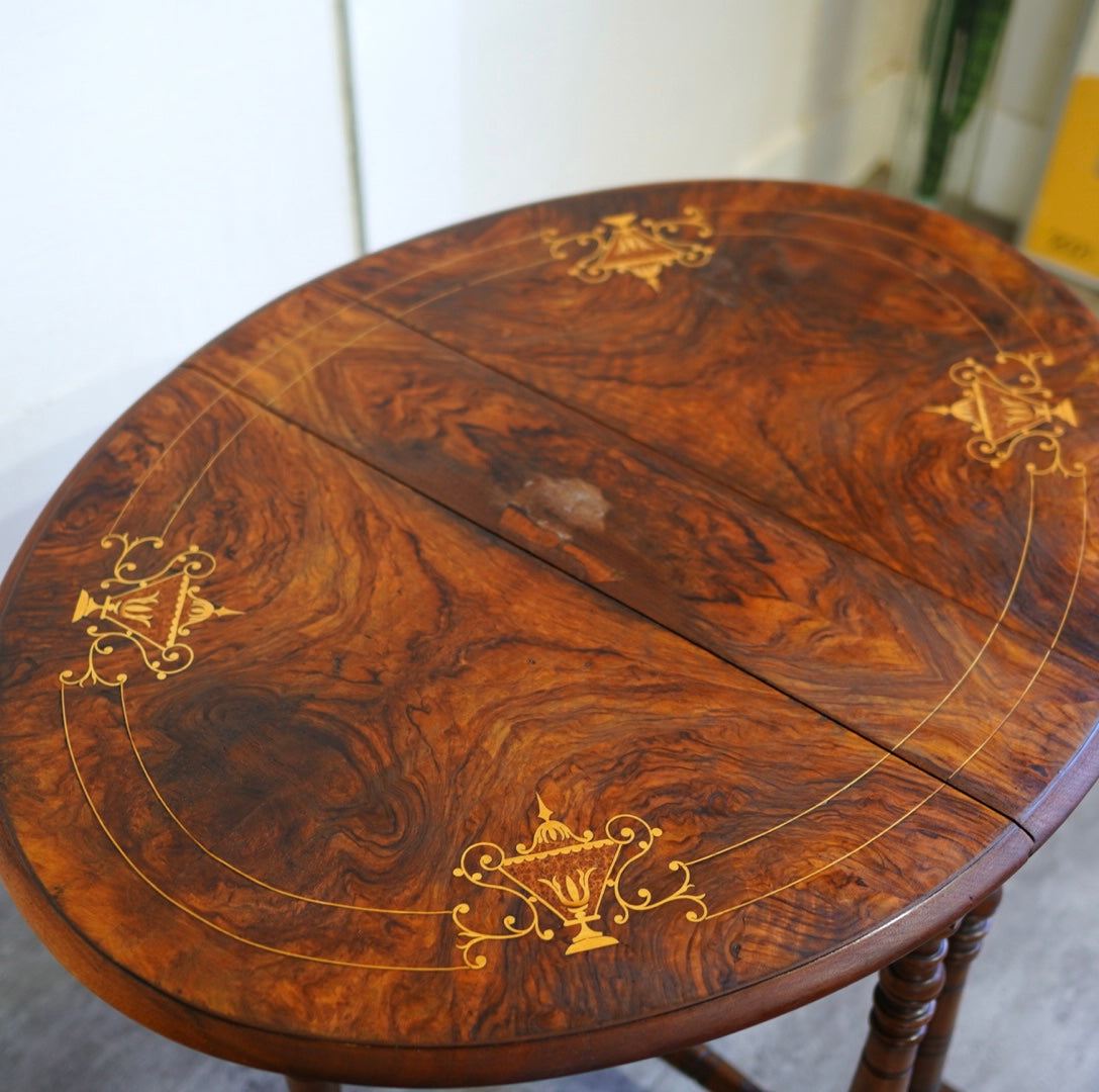 バタフライ サイドテーブル ヴィクトリアン 英国アンティーク