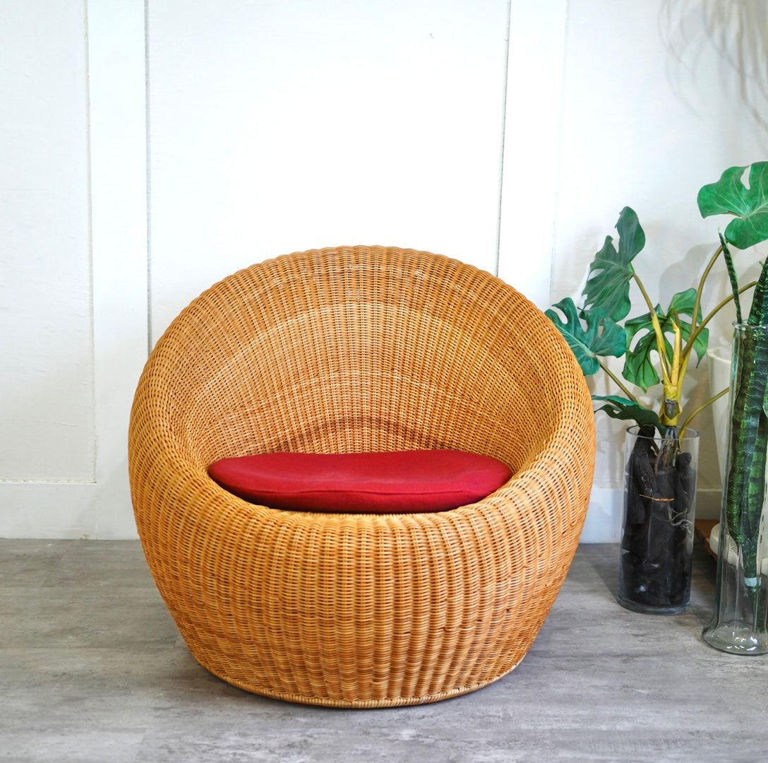 山川ラタン 剣持勇 アームレスチェア ヴィンテージ