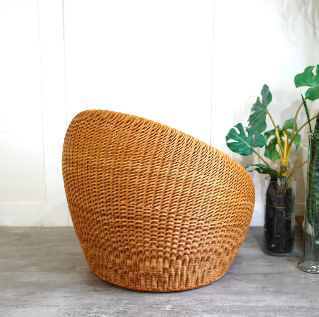 山川ラタン 剣持勇 アームレスチェア ヴィンテージ