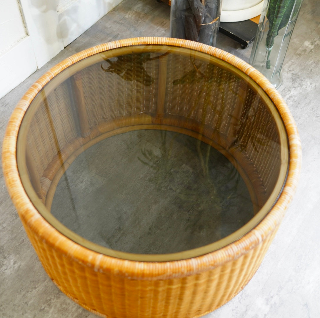 山川ラタン 剣持勇 センターテーブル ヴィンテージ