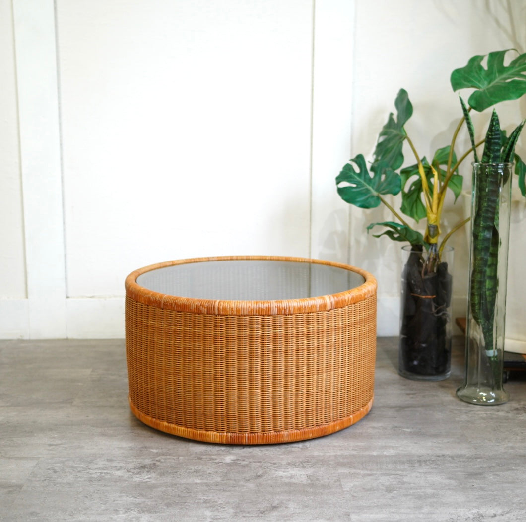 山川ラタン 剣持勇 センターテーブル ヴィンテージ