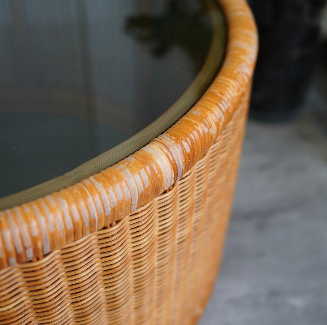 山川ラタン 剣持勇 センターテーブル ヴィンテージ