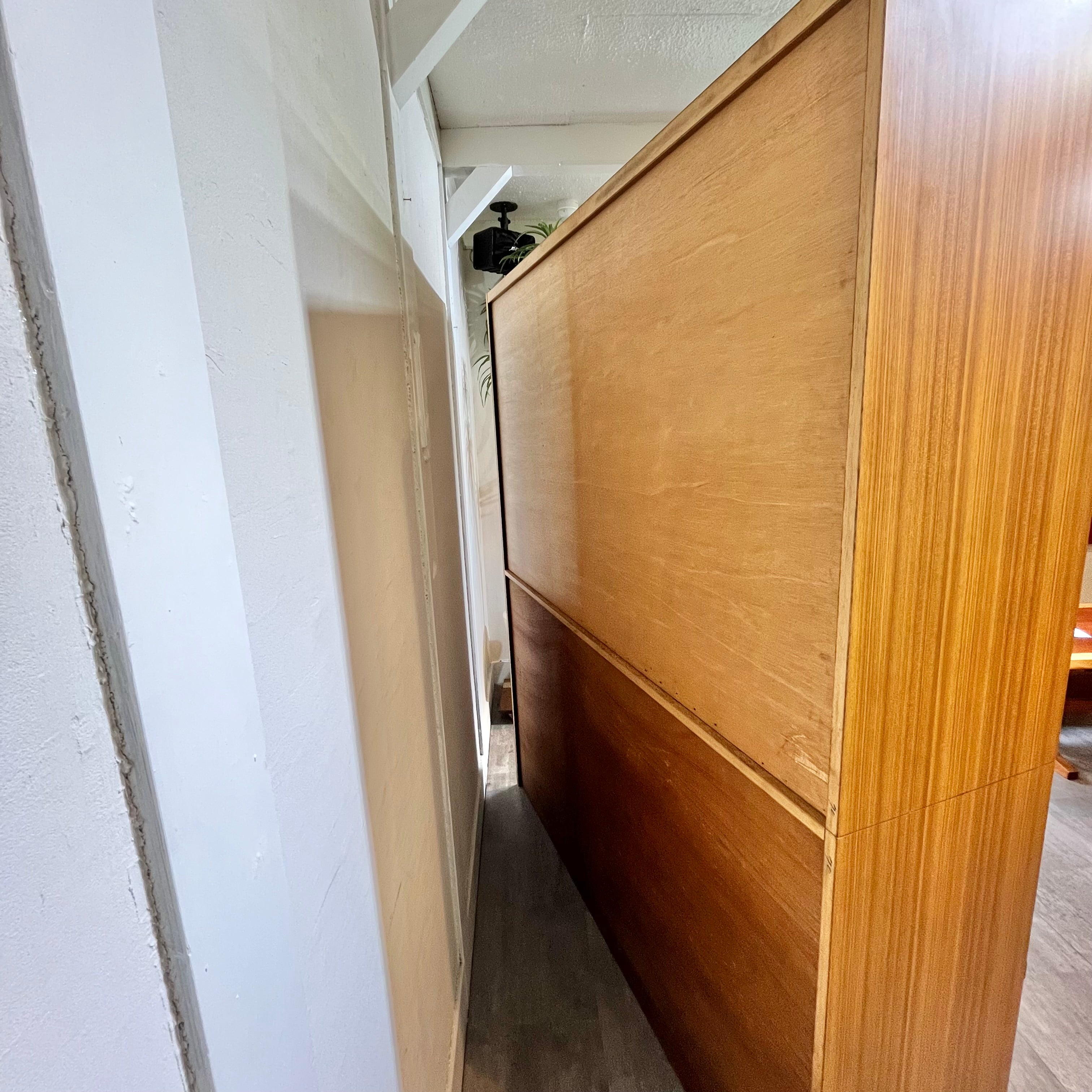 チーク材 ガラスショーケース 本棚 ジャパンヴィンテージ