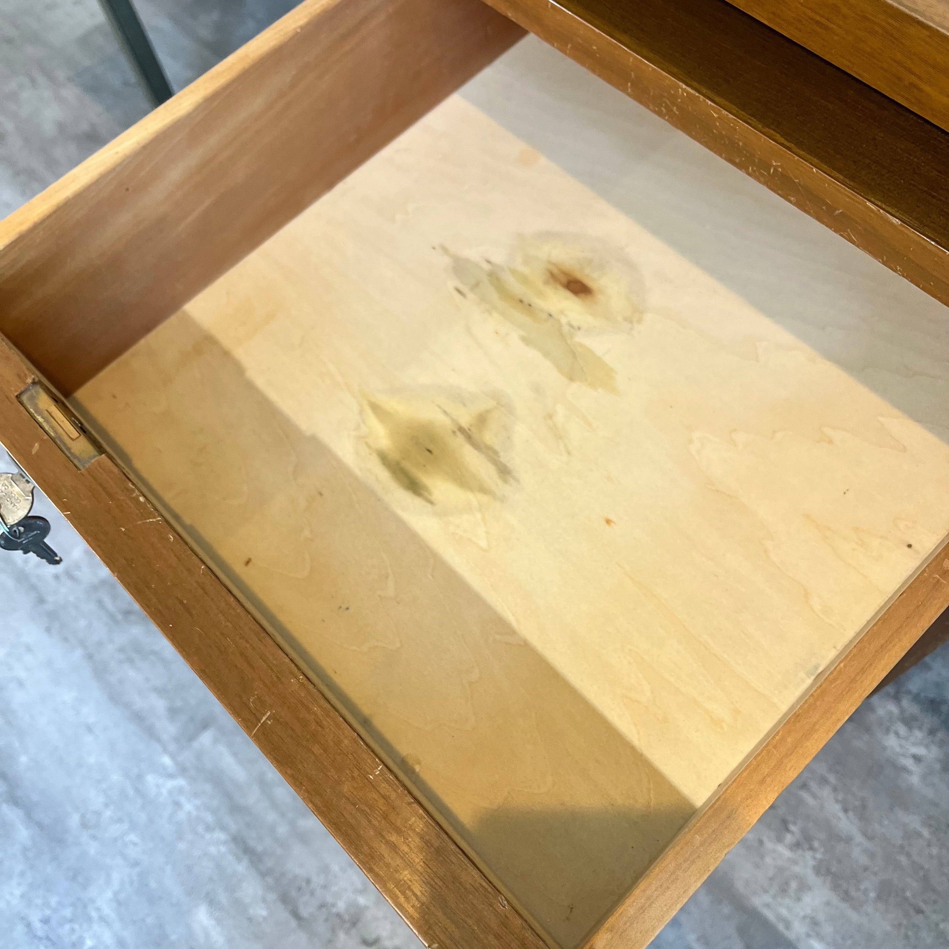 ジャパンヴィンテージ 両袖デスク エグゼクティブデスク チーク 1970年代