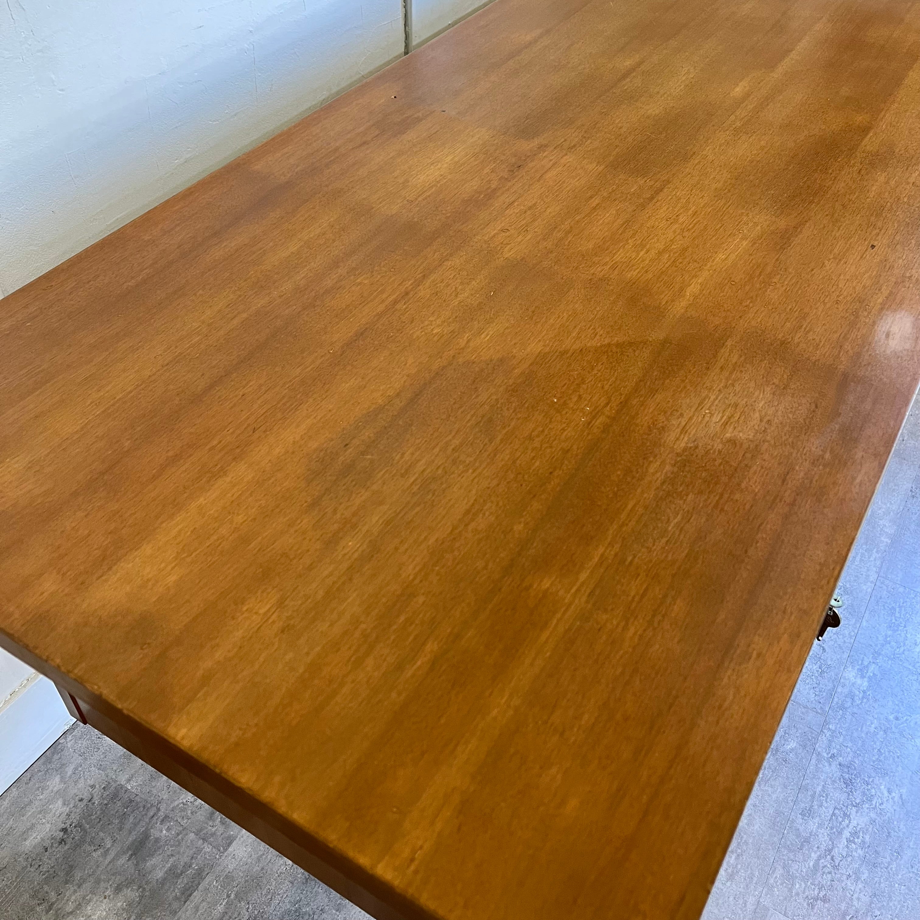 ジャパンヴィンテージ 両袖デスク エグゼクティブデスク チーク 1970年代