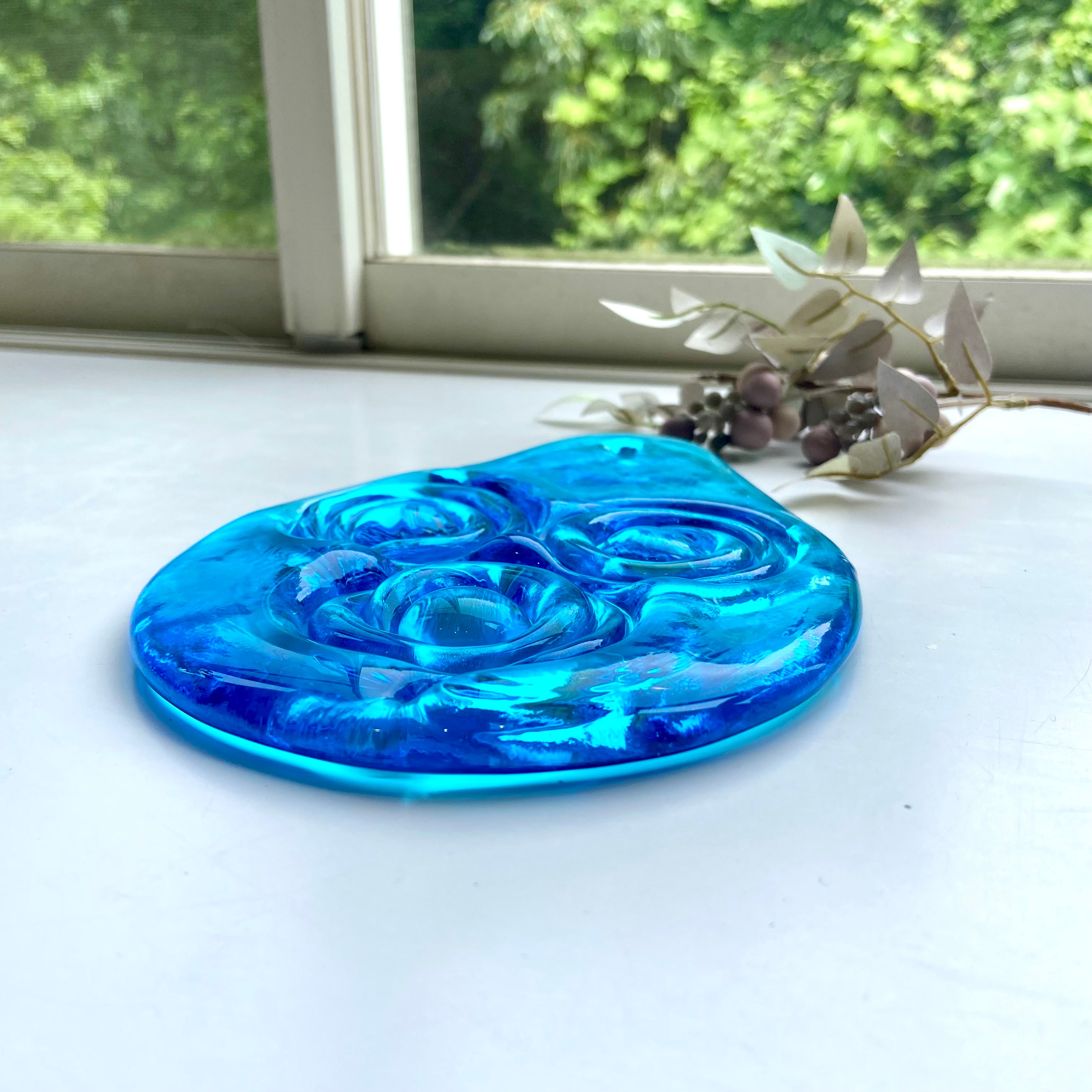 ホルムガード / Holmegaard サンキャッチャー 水色 ガラス オーナメント 飾り