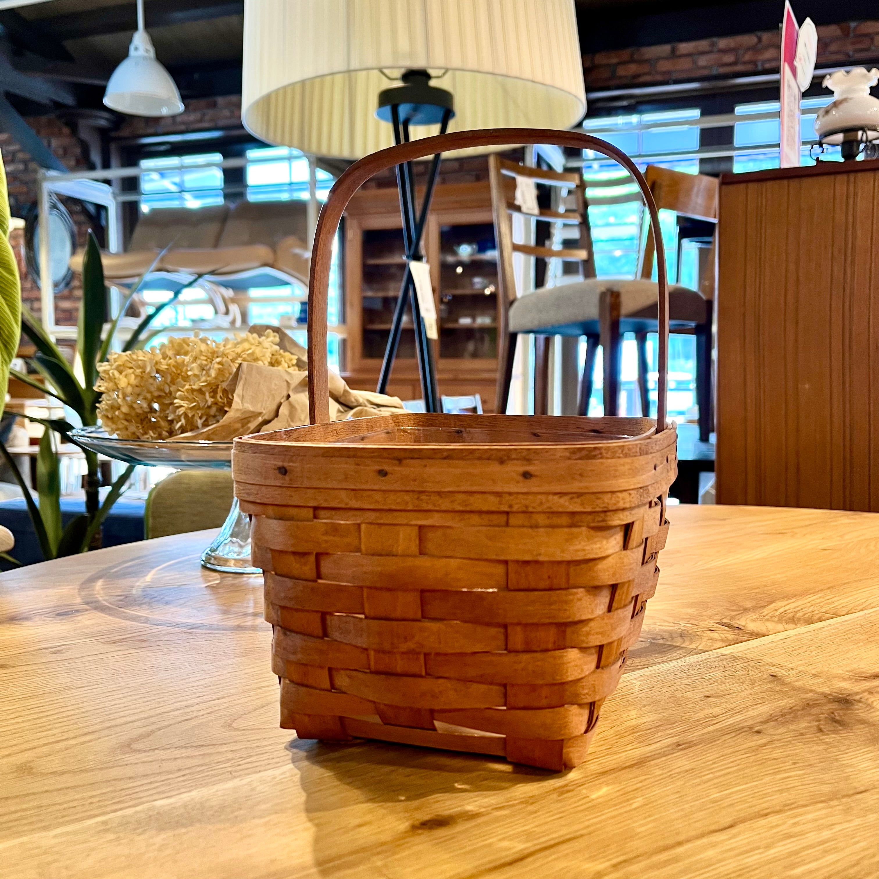 ロンガバーガー/Longaberger バスケット 中 横長【2a】 かご カントリー