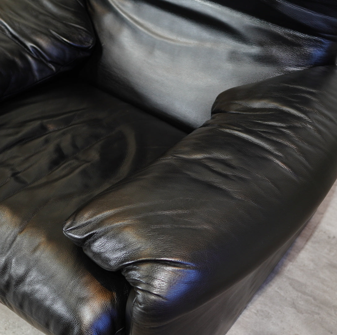 カッシーナ / Cassina 675-1P マラルンガ 本革 1人掛け ソファ ヴィコ・マジストレッティ