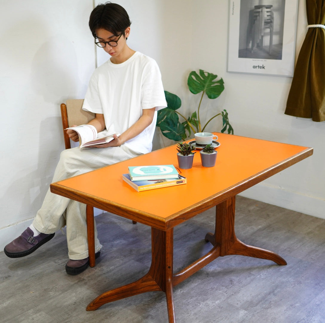 アメリカンヴィンテージ サイドテーブル オーク ミッドセンチュリー