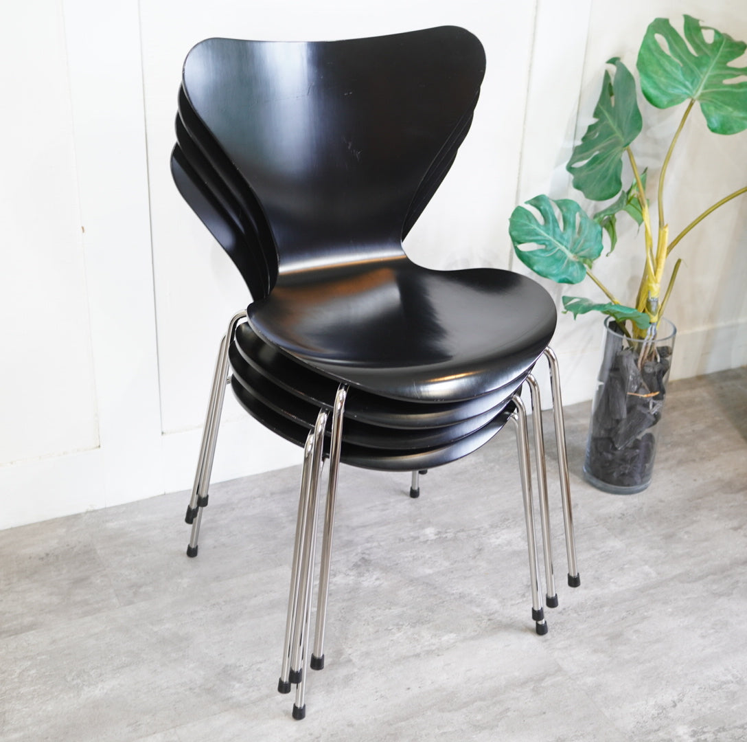 フリッツハンセン / FRITZ HANSEN セブンチェア / sevenchair ラッカー ブラック アルネ・ヤコブセン