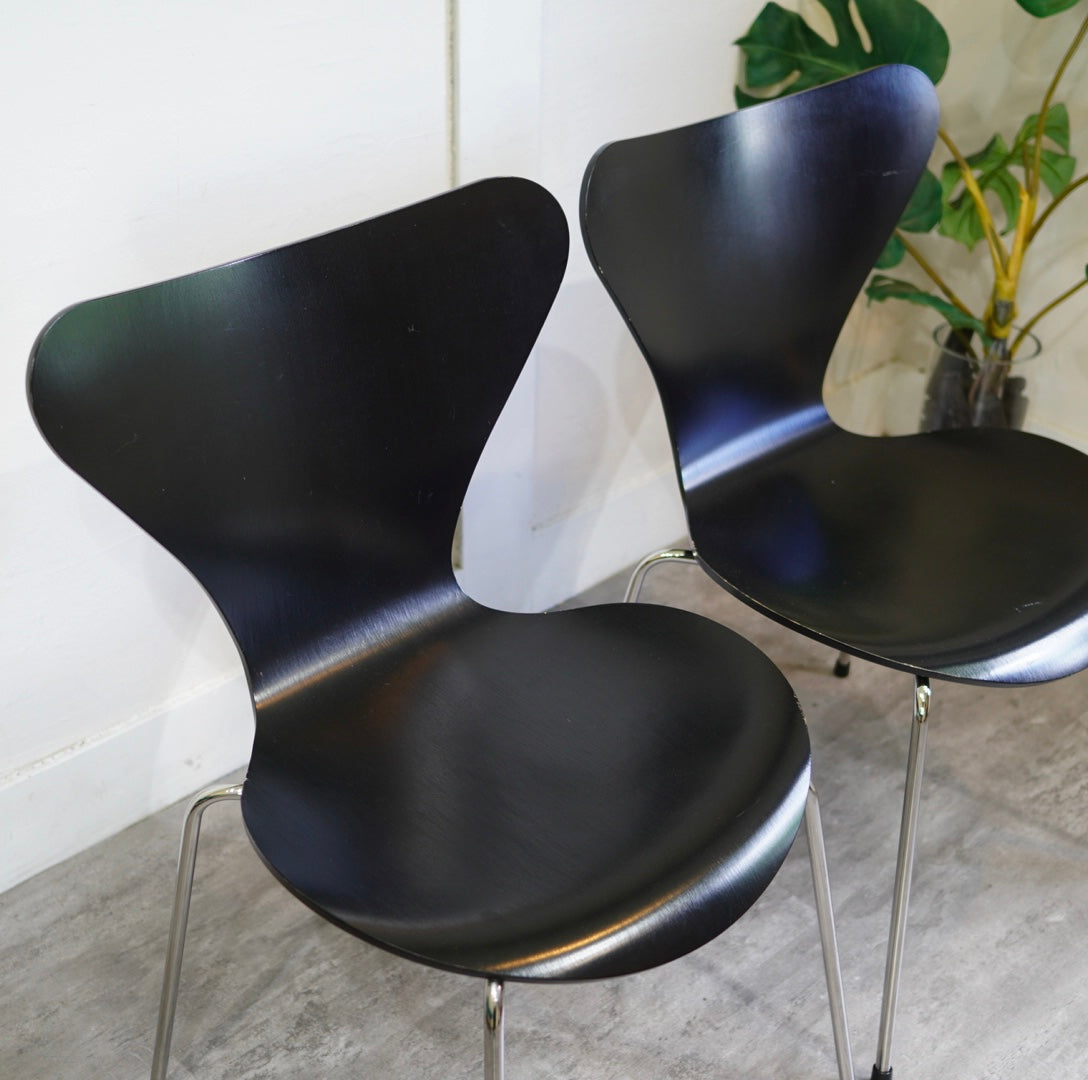 フリッツ・ハンセン / FRITZ HANSEN セブンチェア / seven chair カラードアッシュ ブラック アルネ・ヤコブセン 北欧