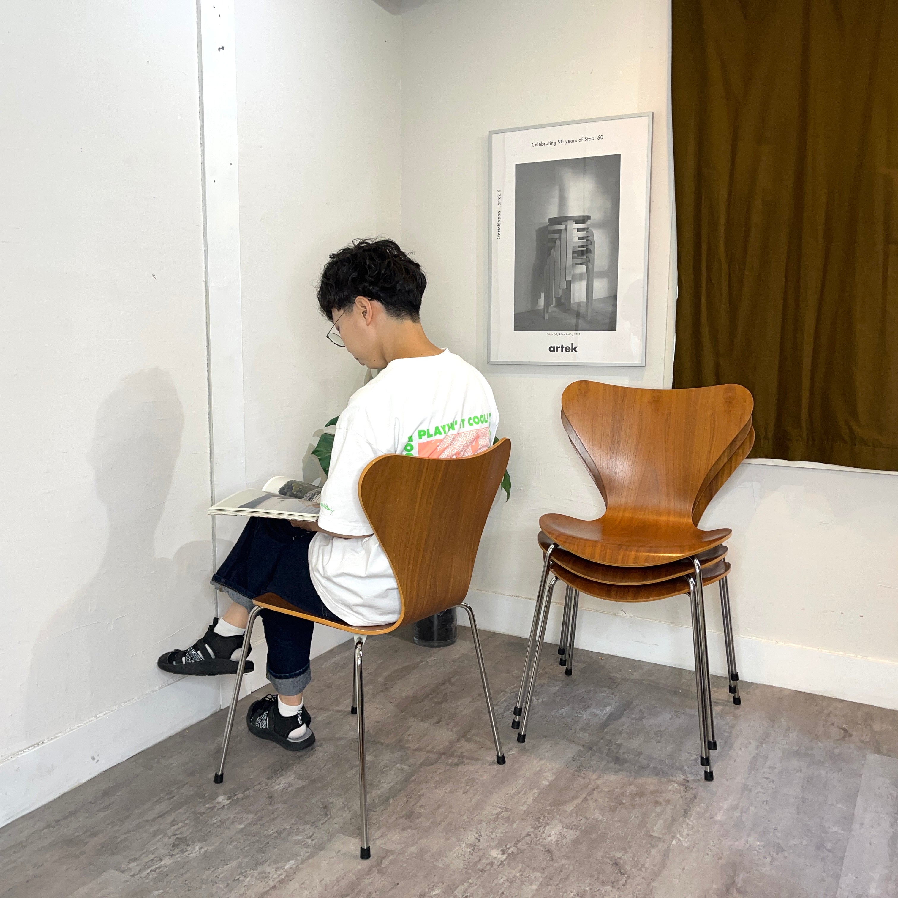 フリッツ・ハンセン / FRITZ HANSEN セブンチェア / seven chair ウォールナット アルネ・ヤコブセン 北欧