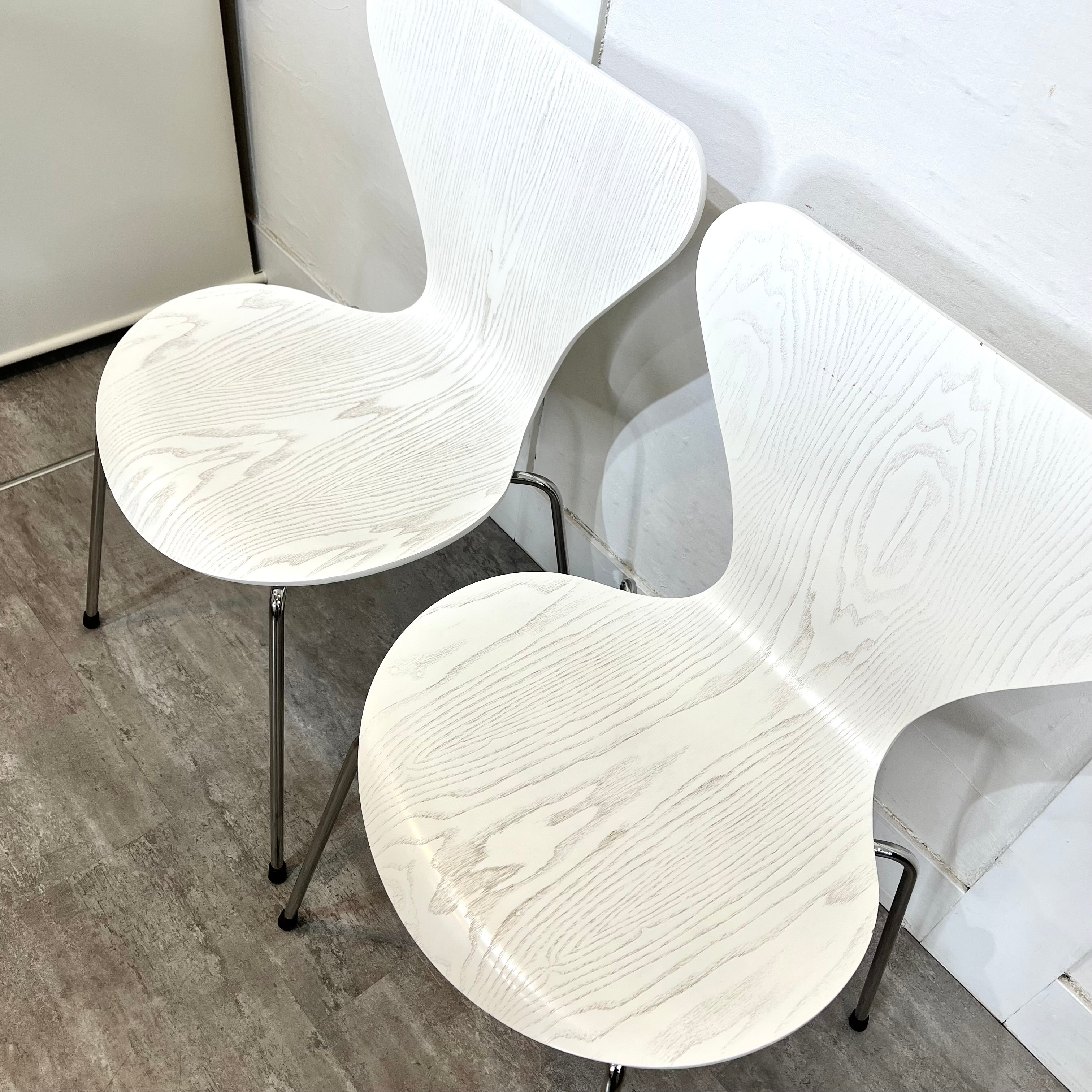 フリッツ・ハンセン / FRITZ HANSEN セブンチェア / seven chair カラードアッシュ ホワイト アルネ・ヤコブセン 北欧