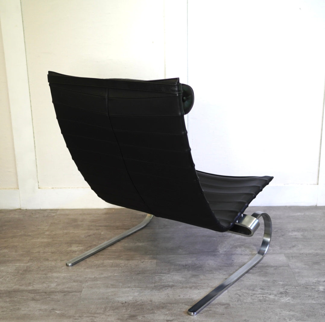 フリッツハンセン / FRITZ HANSEN PK20 ラウンジチェア オーラレザー ブラック ポール・ケアホルム