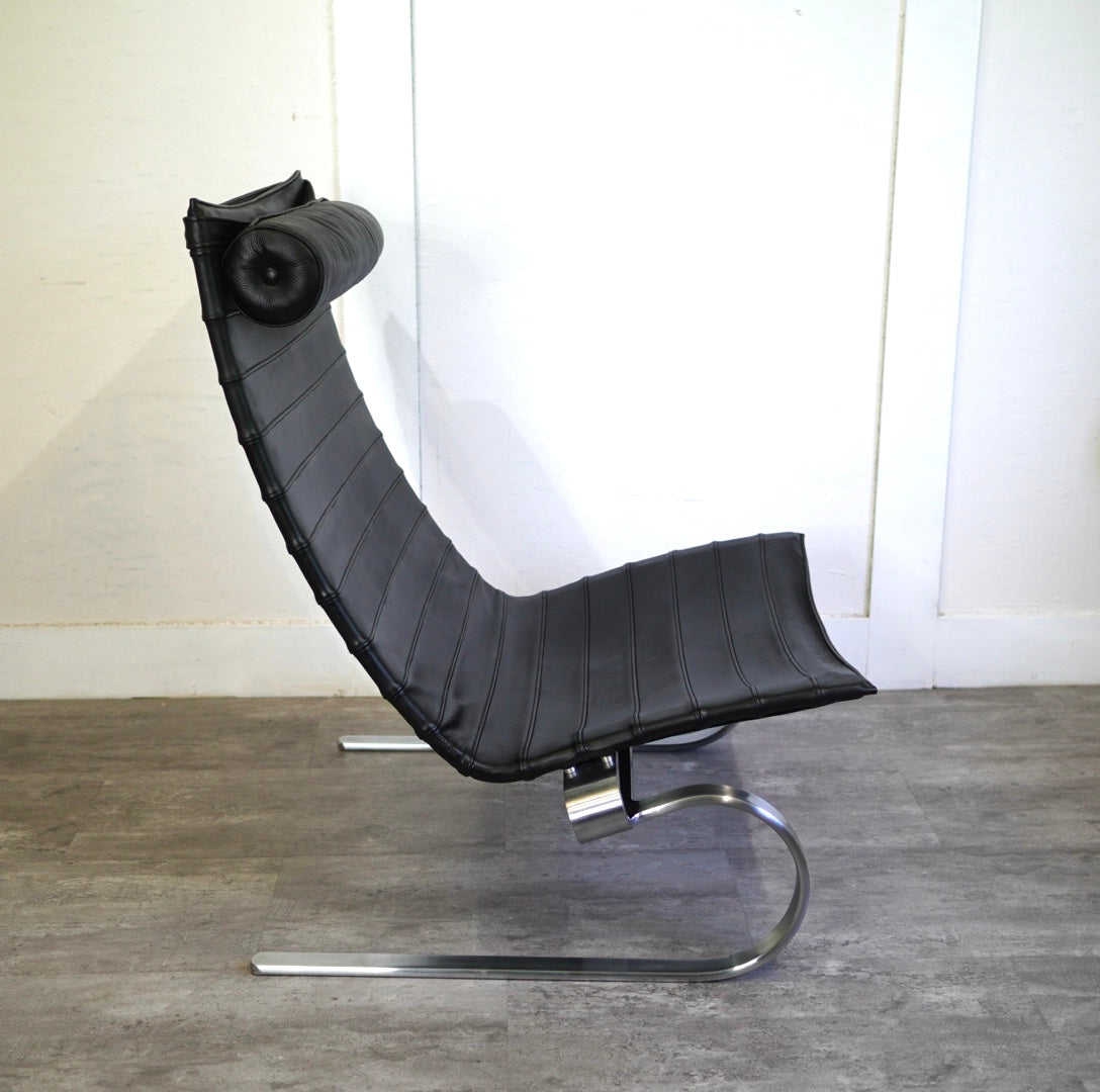 フリッツハンセン / FRITZ HANSEN PK20 ラウンジチェア オーラレザー ブラック ポール・ケアホルム