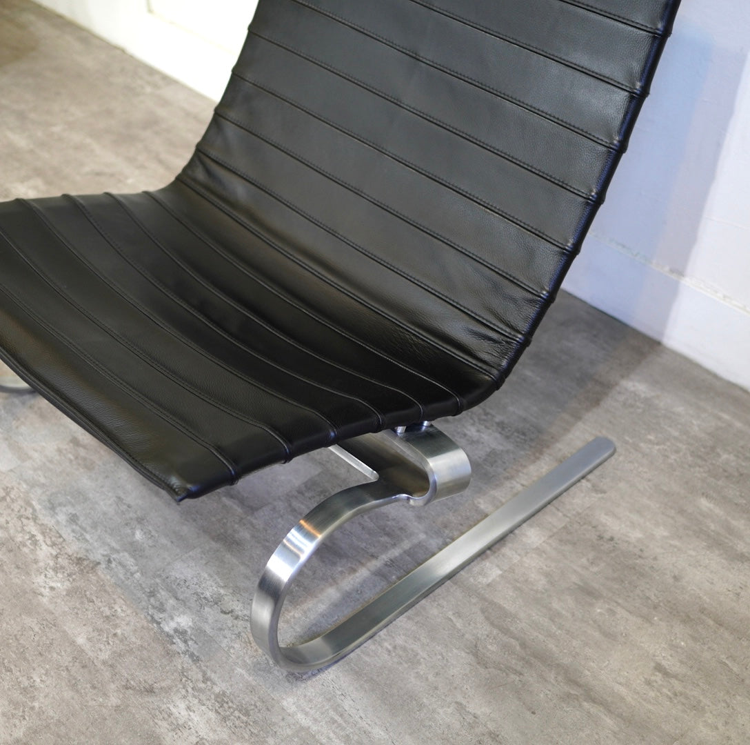 フリッツハンセン / FRITZ HANSEN PK20 ラウンジチェア オーラレザー ブラック ポール・ケアホルム