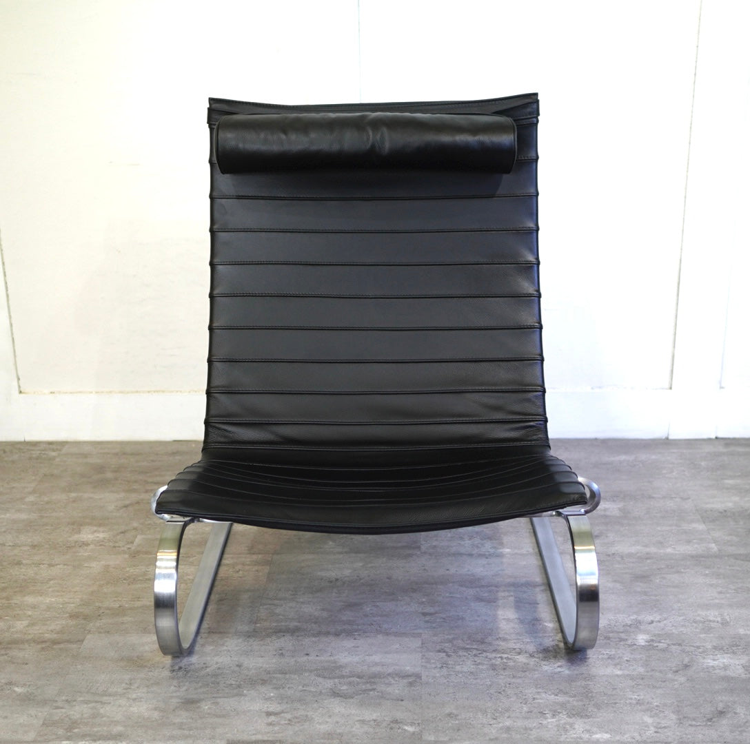 フリッツハンセン / FRITZ HANSEN PK20 ラウンジチェア オーラレザー ブラック ポール・ケアホルム