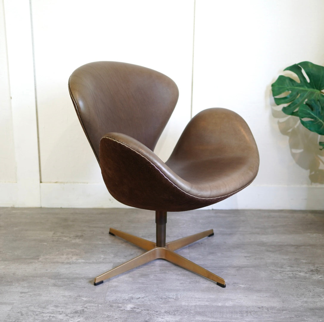 フリッツハンセン/FRITZ HANSEN スワンチェア/SWAN 50周年モデル アルネ・ヤコブセン/ Arne Jacobsen 本革張