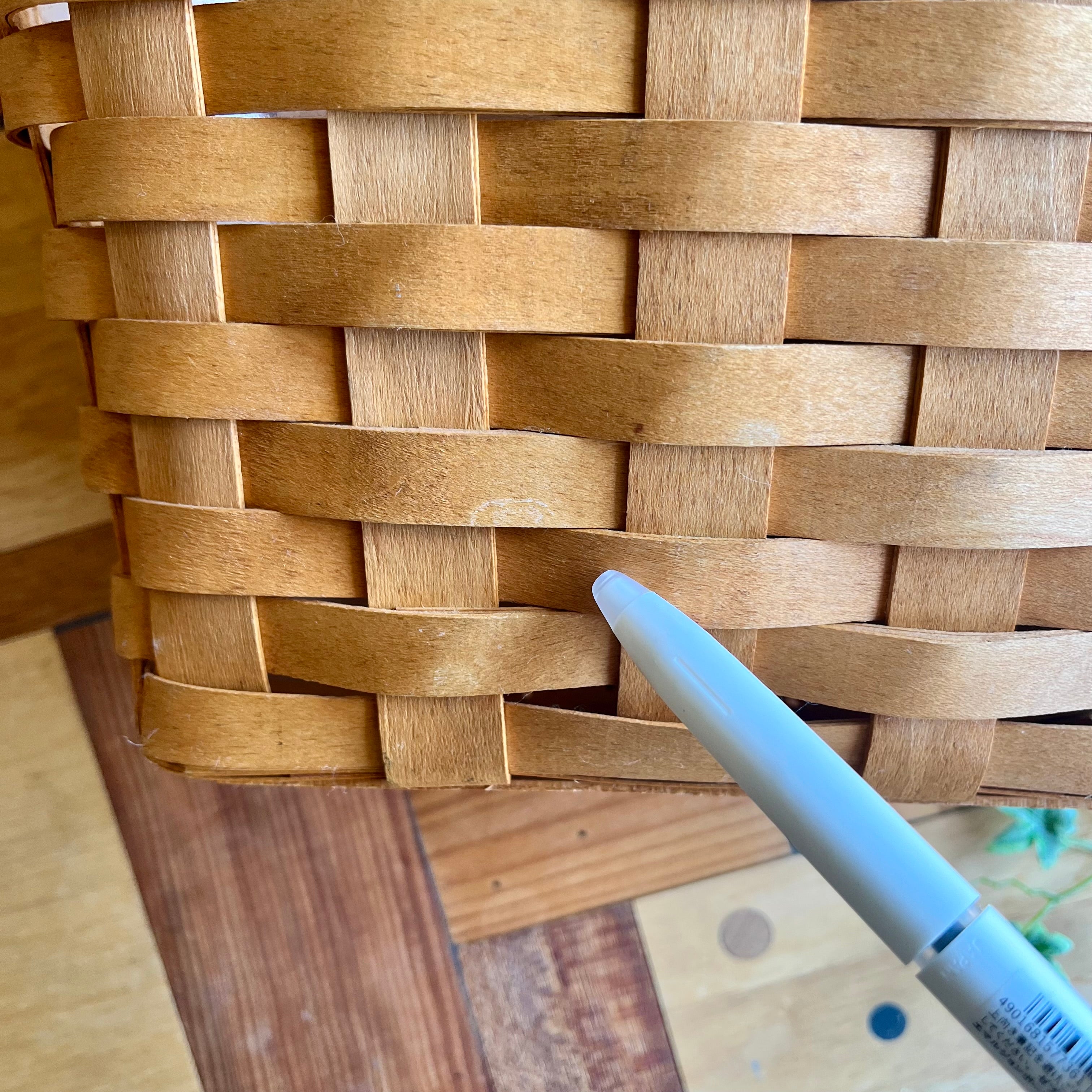 ロンガバーガー / Longaberger バスケット 横長 小 かご カントリー