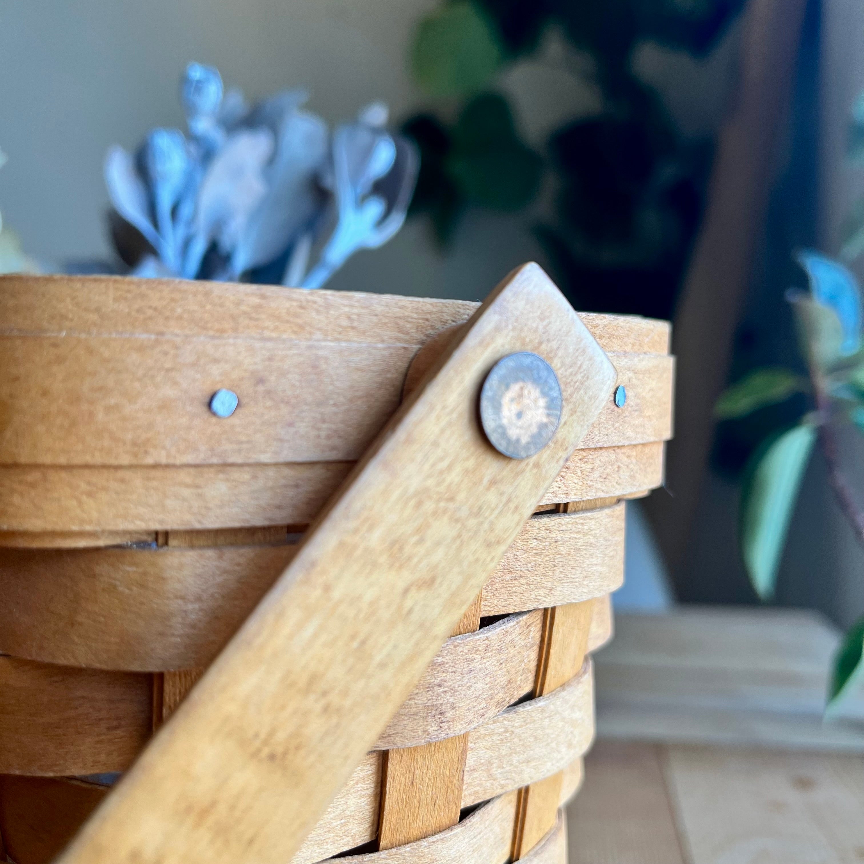 ロンガバーガー / Longaberger バスケット 横長 小 かご カントリー