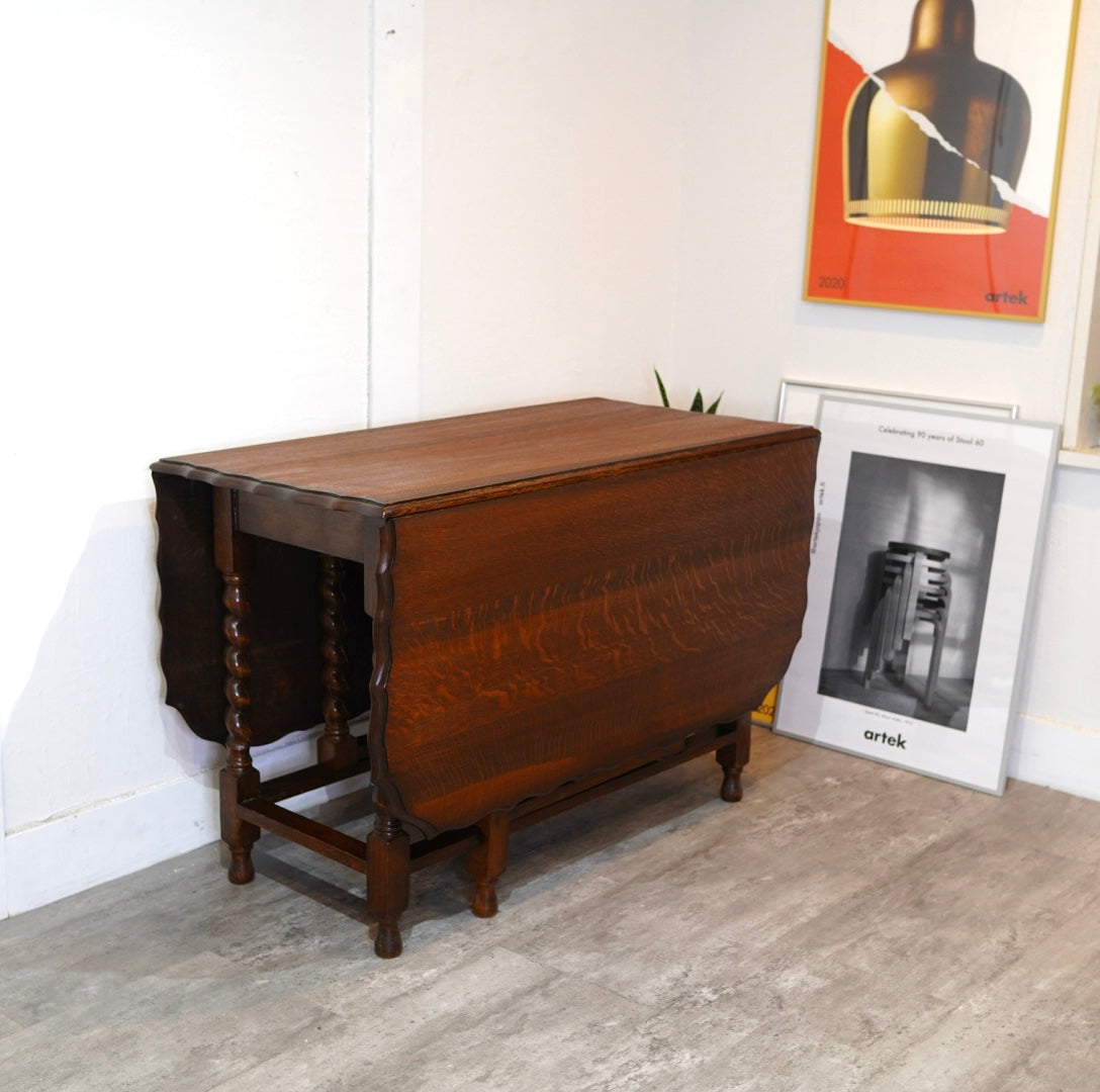 ゲートレッグ バタフライテーブル 伸長式テーブル 英国アンティーク